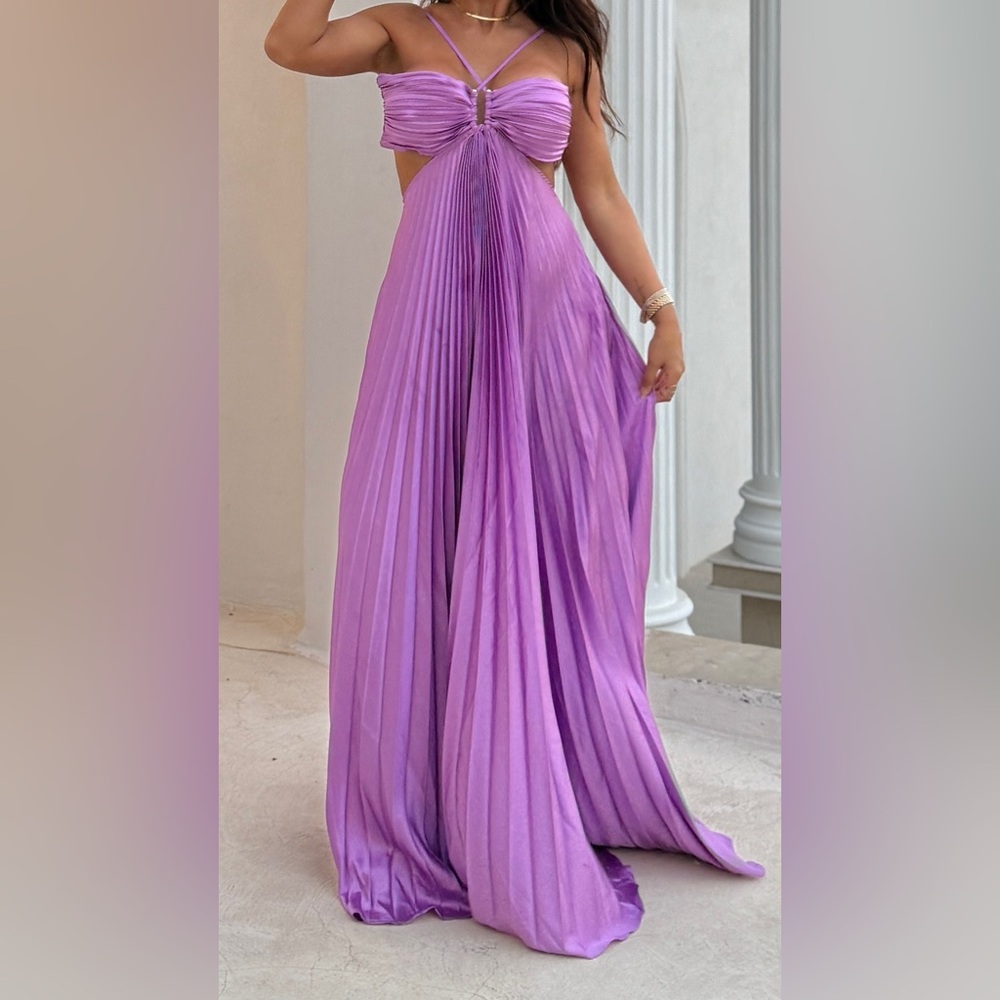 Elegant Purple Evening Gown